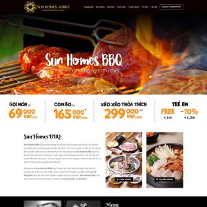 Theme lẫu nướng BBQ wordpress chuẩn SEO