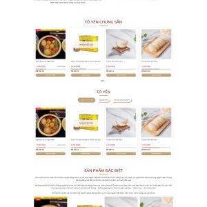 Theme wordpress công ty bán yến xào 4