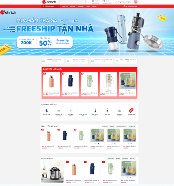 Theme wordpress bán đồ gia dụng 7 chuẩn SEO