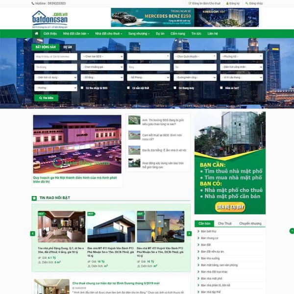 Theme wordpress bất động sản 19 chuẩn SEO