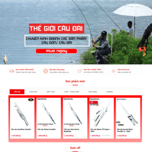 Theme wordpress shop bán dụng cụ câu cá chuẩn SEO