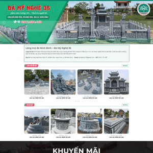 Theme wordpress giới thiệu cơ sơ làm lăng bia mộ chuẩn SEO