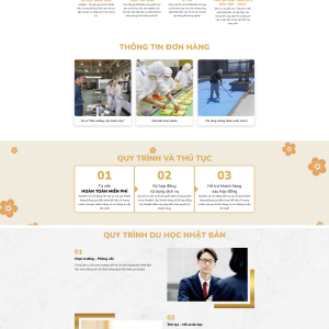 Theme wordpress trung tâm nhật ngữ chuẩn SEO