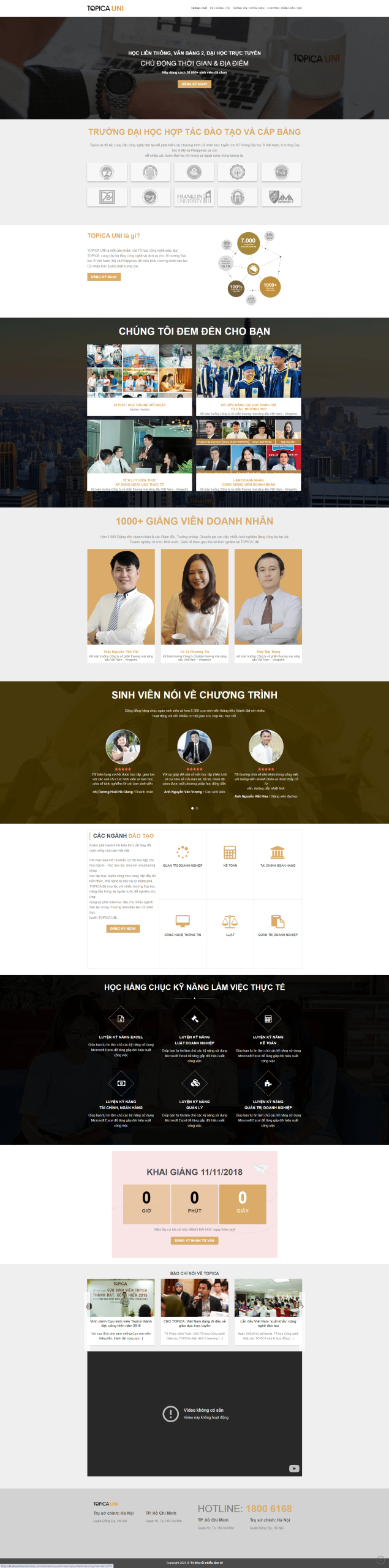 Theme wordpress khóa học 4