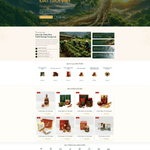 Theme wordpress bán sâm Ngọc Linh chuẩn SEO